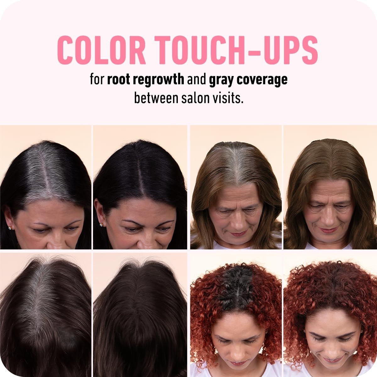 Water-Resistant Hairline Powder Root Touch-Up in Medium Brown - Mess-Free & Instant Coverage