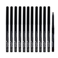 12Pcs Waterproof Retractable Eyeliner Pencil Set - Long Lasting, Smudge-Proof Makeup