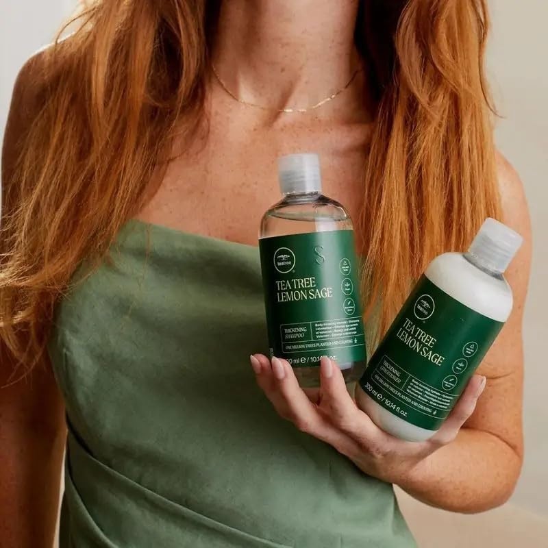 Thickening Shampoo for Fine Hair with Tea Tree and Lemon Sage - Volume & Body