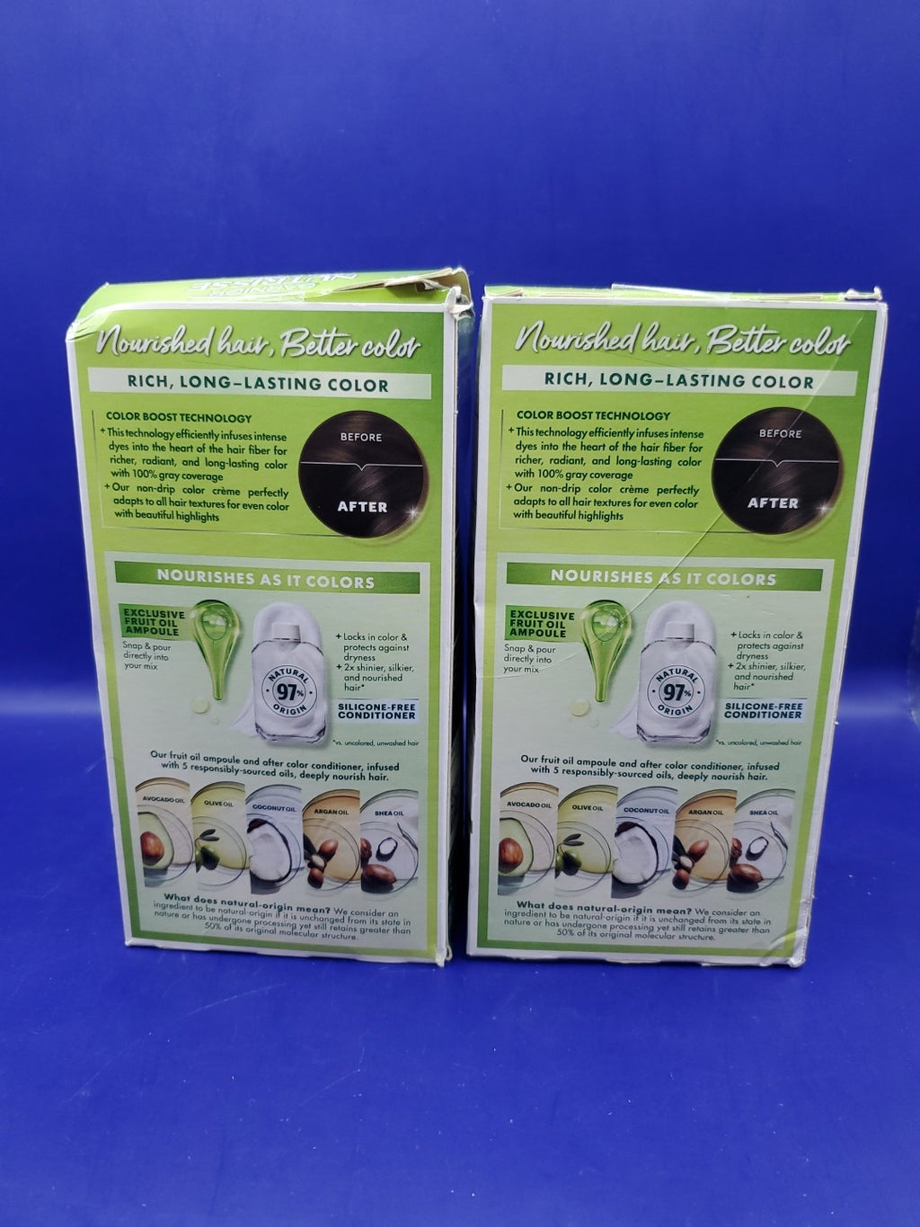 Garnier Nutrisse Nourishing Permanent Hair Dye 30 Darkest Brown 2 Pack