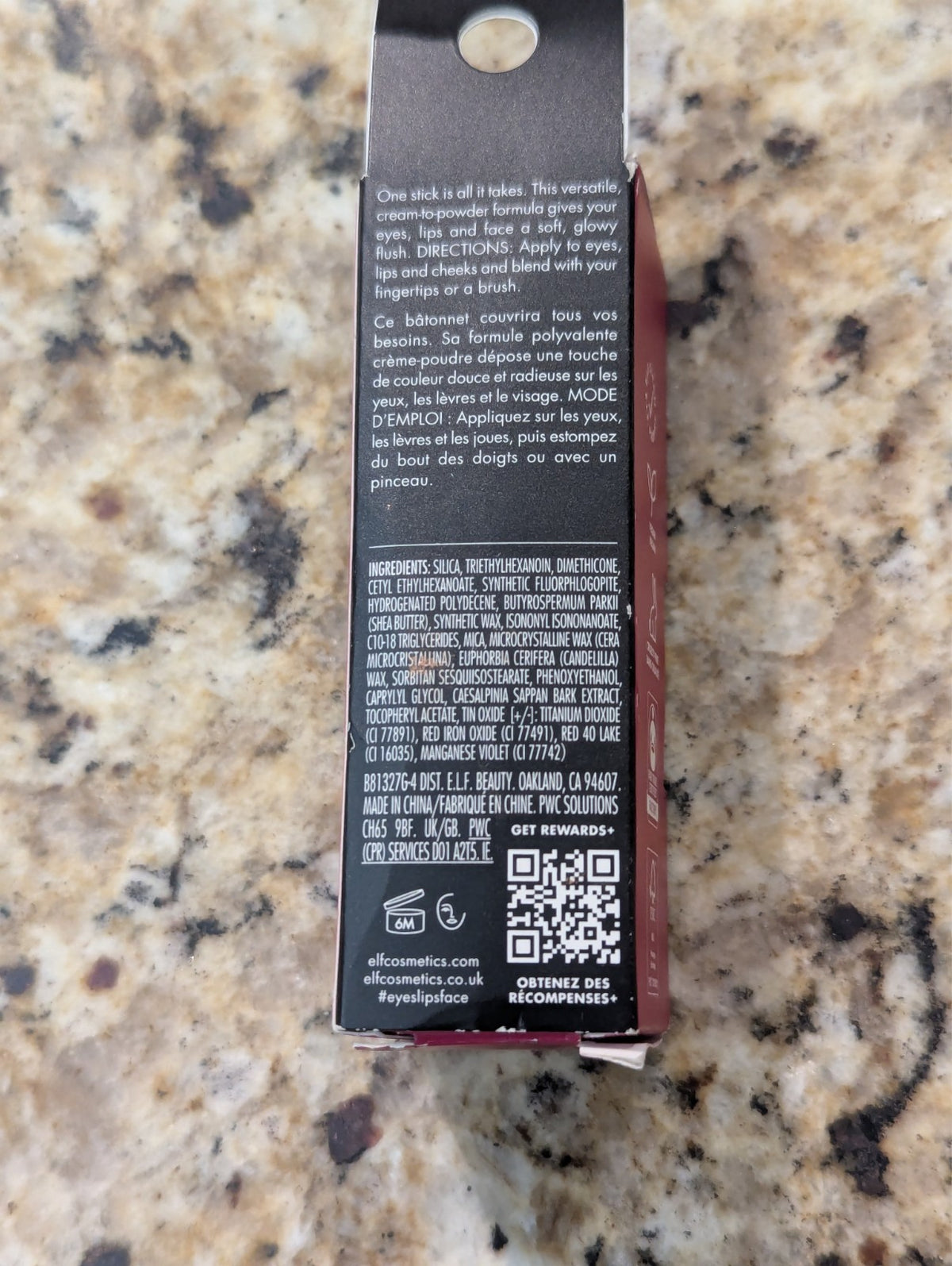 ELF Monochromatic Multi Stick Luminous Berry 0.17 oz - Makeup Stick for Cheeks & Lips