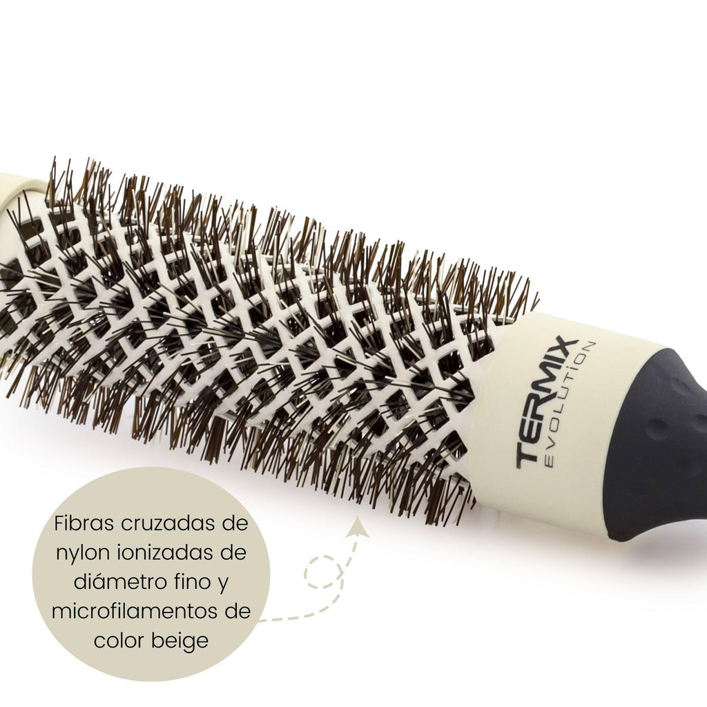 Termix Evolution Soft 23mm Hairbrush for Thin Hair with Ionized Bristles