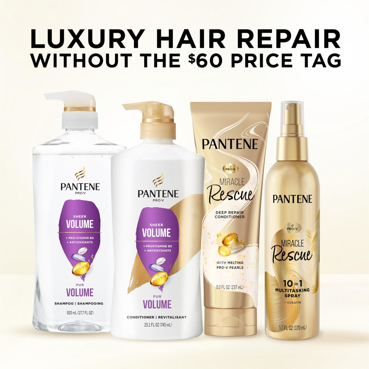 Volumizing Shampoo for Fine Hair - Sheer Volume by Pantene 55oz