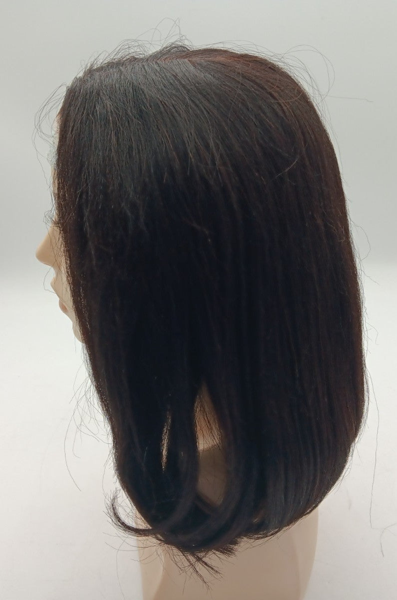 7x5 Glueless HD Lace Human Hair Wig 10 Inch Natural Black