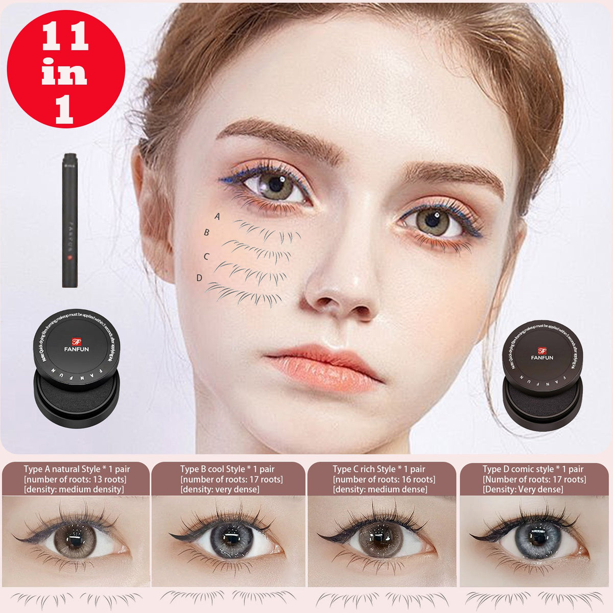 Lower Eyelash Stamp Tool for Natural Lash Enhancement - Beginner Friendly