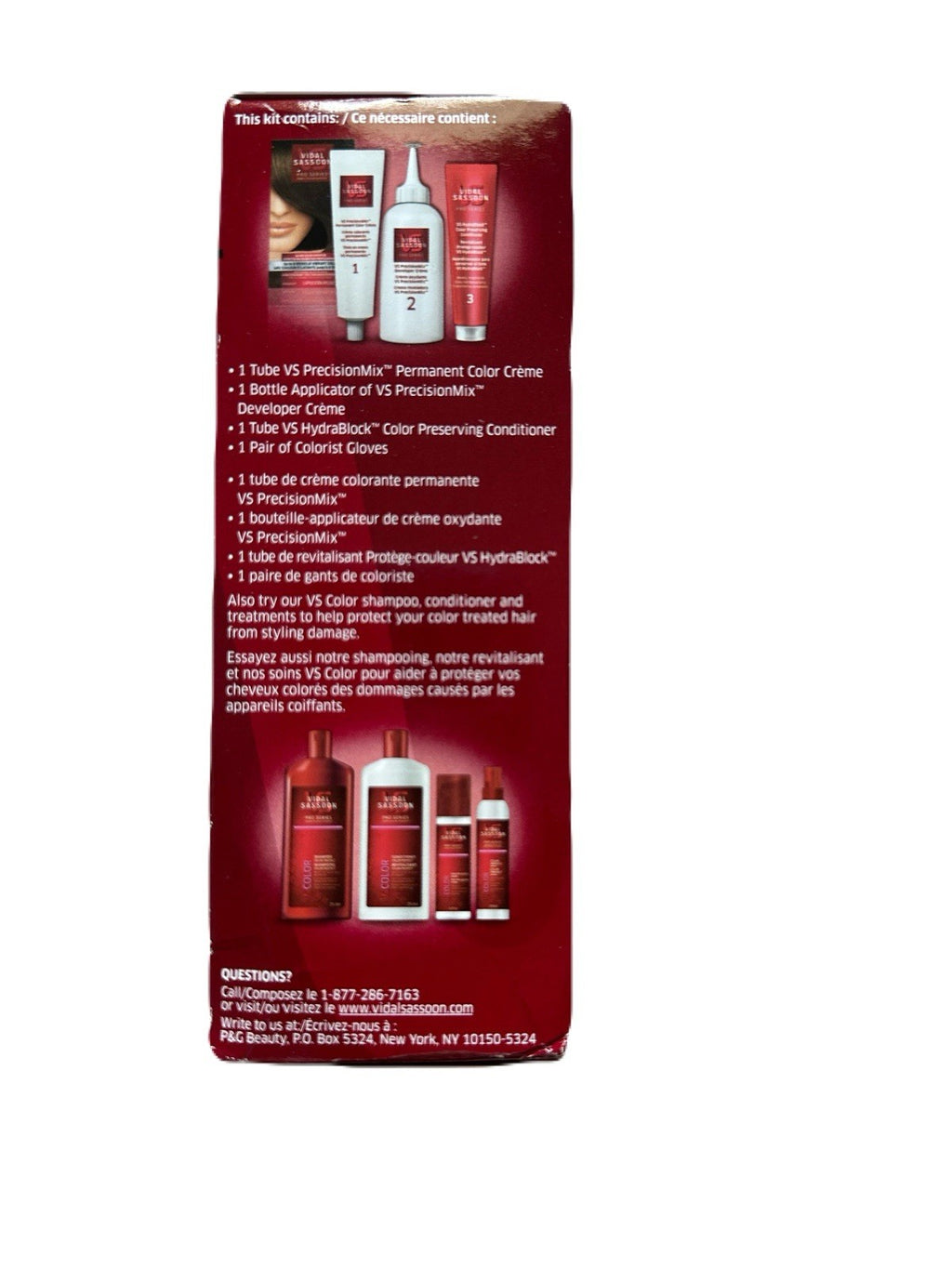 Vidal Sassoon Pro Series Color 6 Light Brown Hair Dye - Chatain Clair
