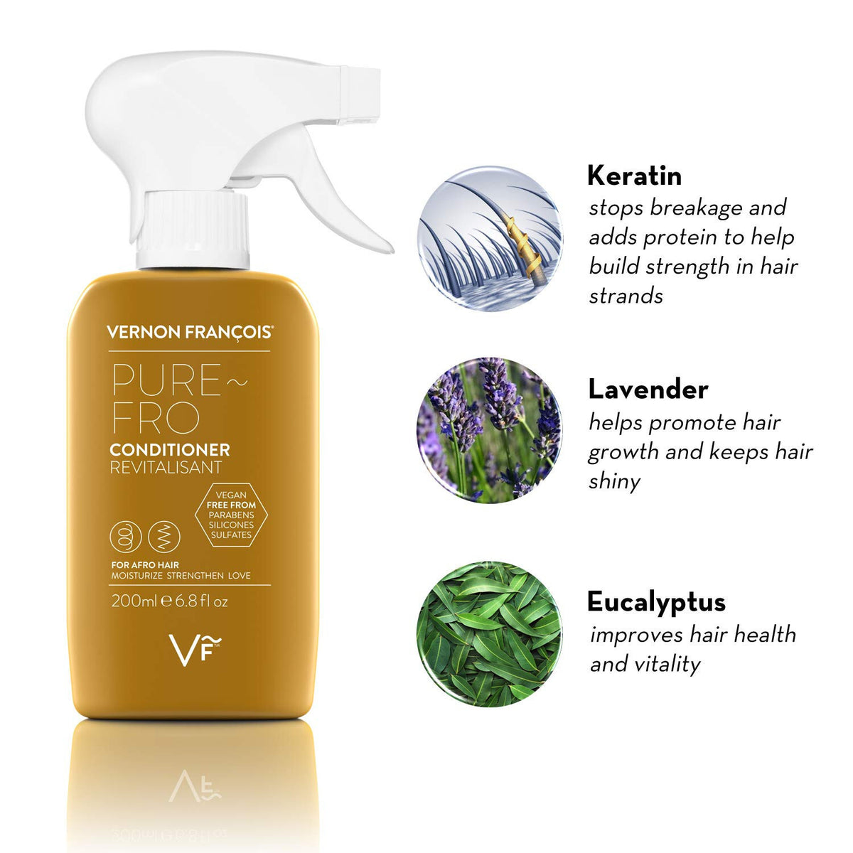 Moisturizing Sulfate-Free Conditioner for Curly and Coily Hair - Vegan & Natural