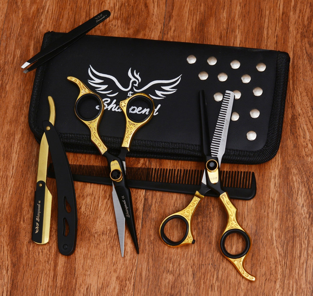 Professional Hair Cutting & Thinning Scissors Set - 6.5 Inch Barber Shears