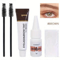 Waterproof 2-in-1 Eyebrow and Eyelash Tint Kit for Long-Lasting Color
