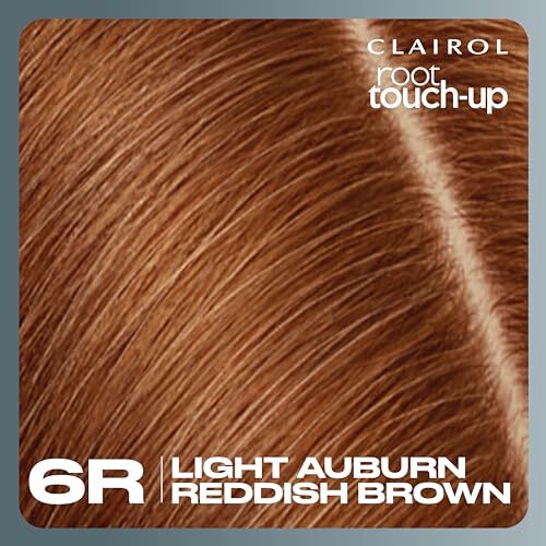 Clairol 6R Light Auburn Permanent Root Touch-Up Kit - Gray Coverage 2 Count
