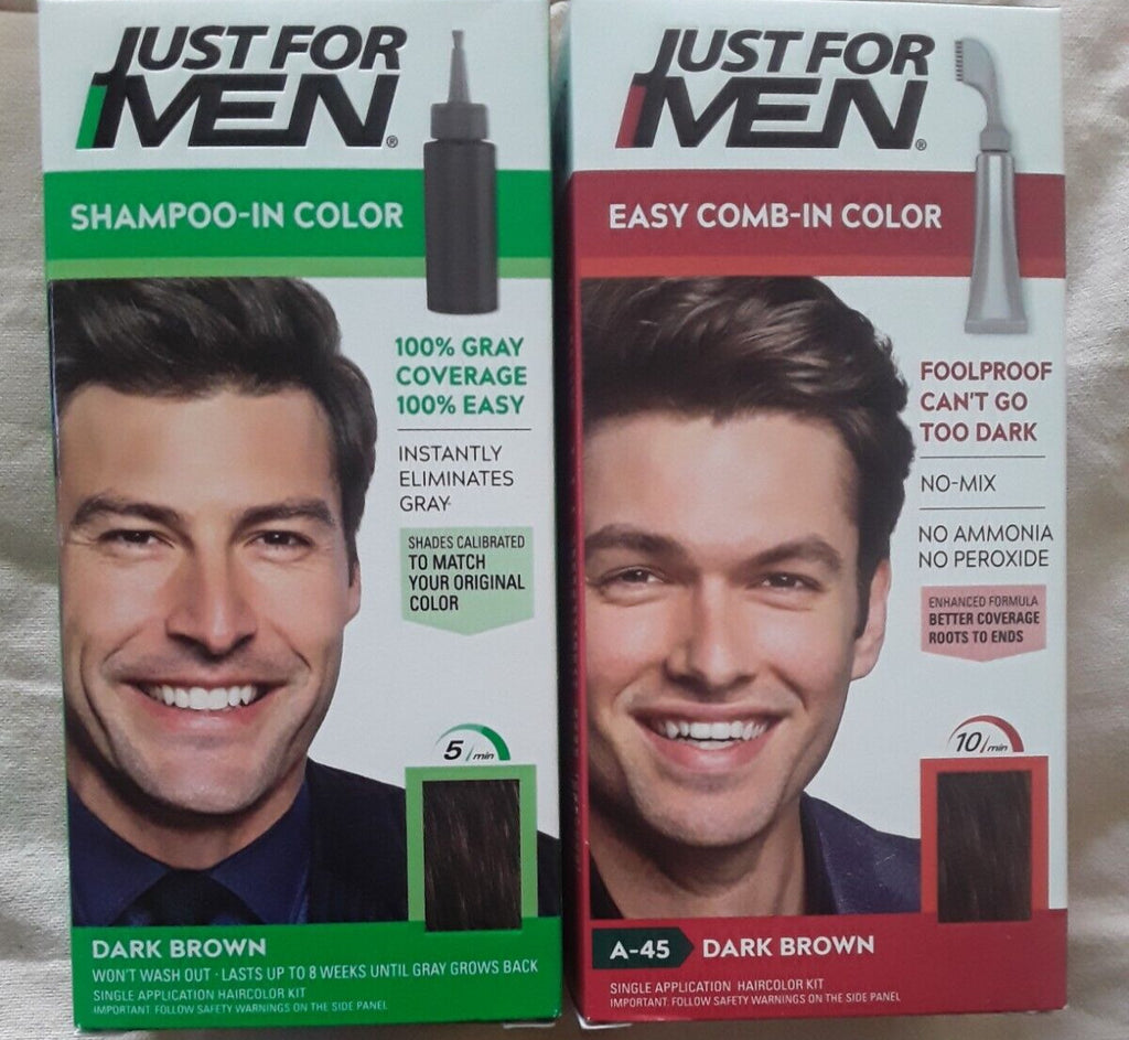 Dark Brown Hair Color Shampoo with Keratin & Olive Oil - Easy Comb In