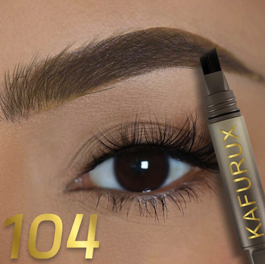 Waterproof 3D Eyebrow Pencil with Hair-Like Stroke Brush for Natural Definition