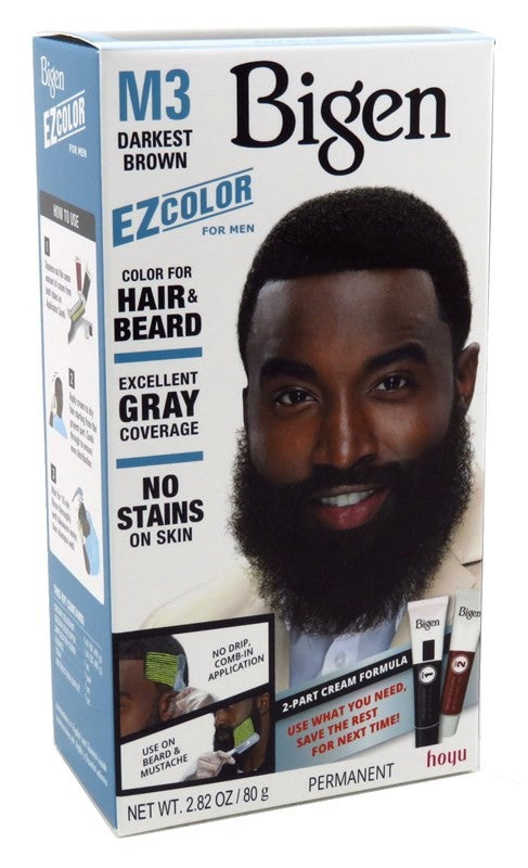 (2 Pack) Beard & Hair Color Kit - Darkest Brown, Natural & Gentle