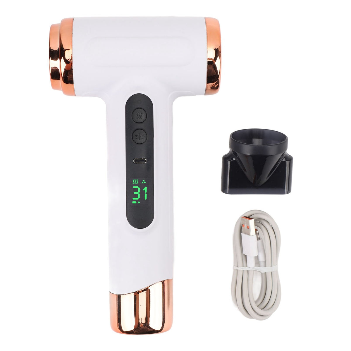 Cordless Portable Hair Dryer 15000mAh USB Rechargeable Styling Tool