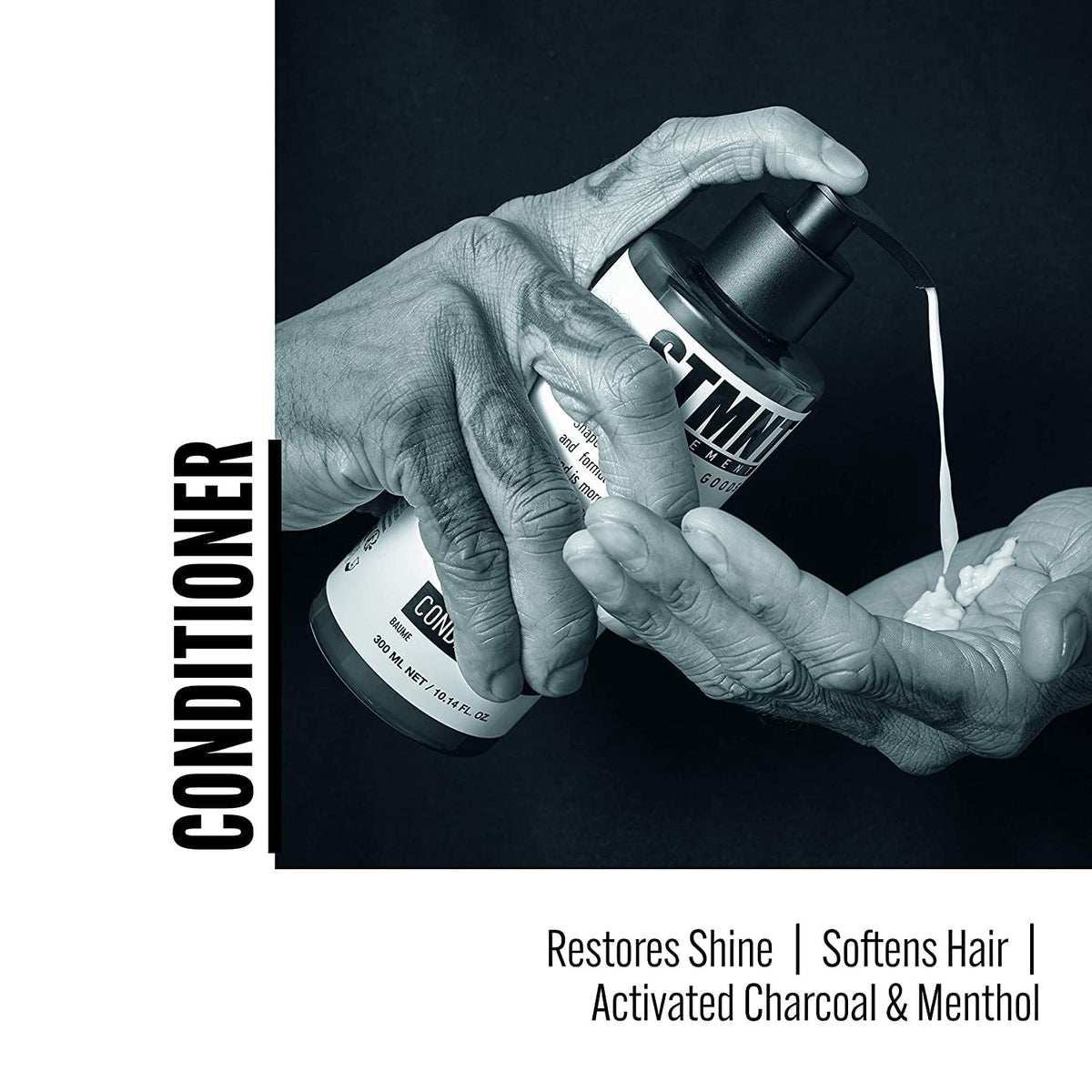 Moisturizing Beard & Hair Conditioner with Charcoal & Menthol - 22.82 oz