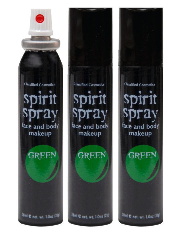 Costume Face & Body Spray Makeup 3 Pack - Multiple Colors for Halloween