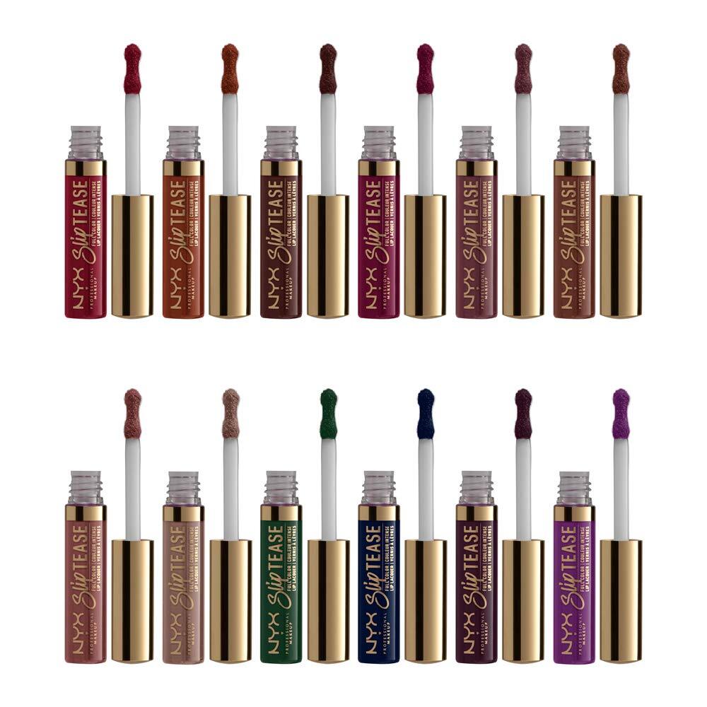 Lip Lacquer Vault Set - 12 Piece NYX Love Lust Disco Slip Tease