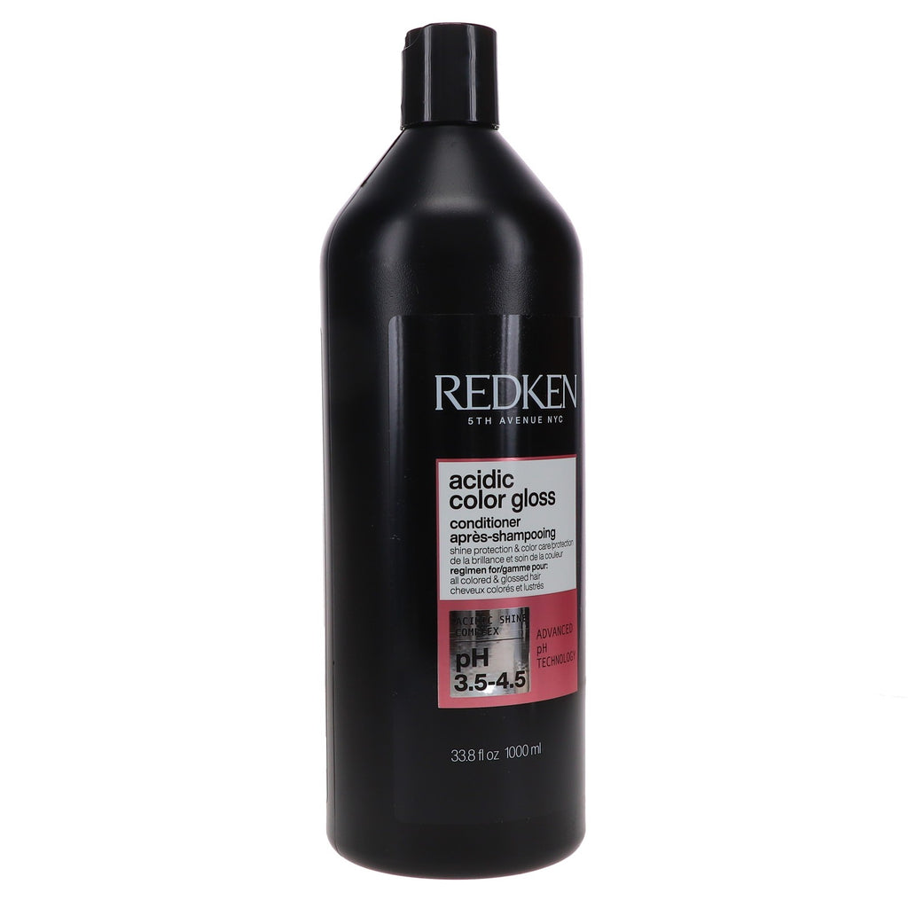 Redken Acidic Color Gloss Conditioner 33.8 oz for Color-Treated Hair - Sulfate-Free Shine