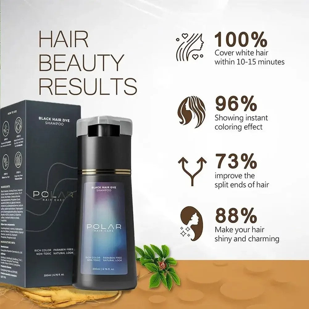 Color-Dyeing Hair Shampoo for Gray Coverage & Vibrant Colors - 200ML