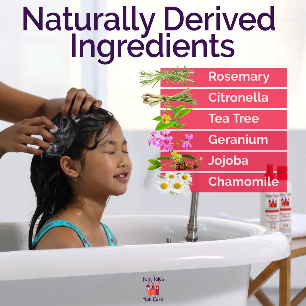 Kids Lice Prevention Shampoo Conditioner & Spray Set - Natural Repellent Trio