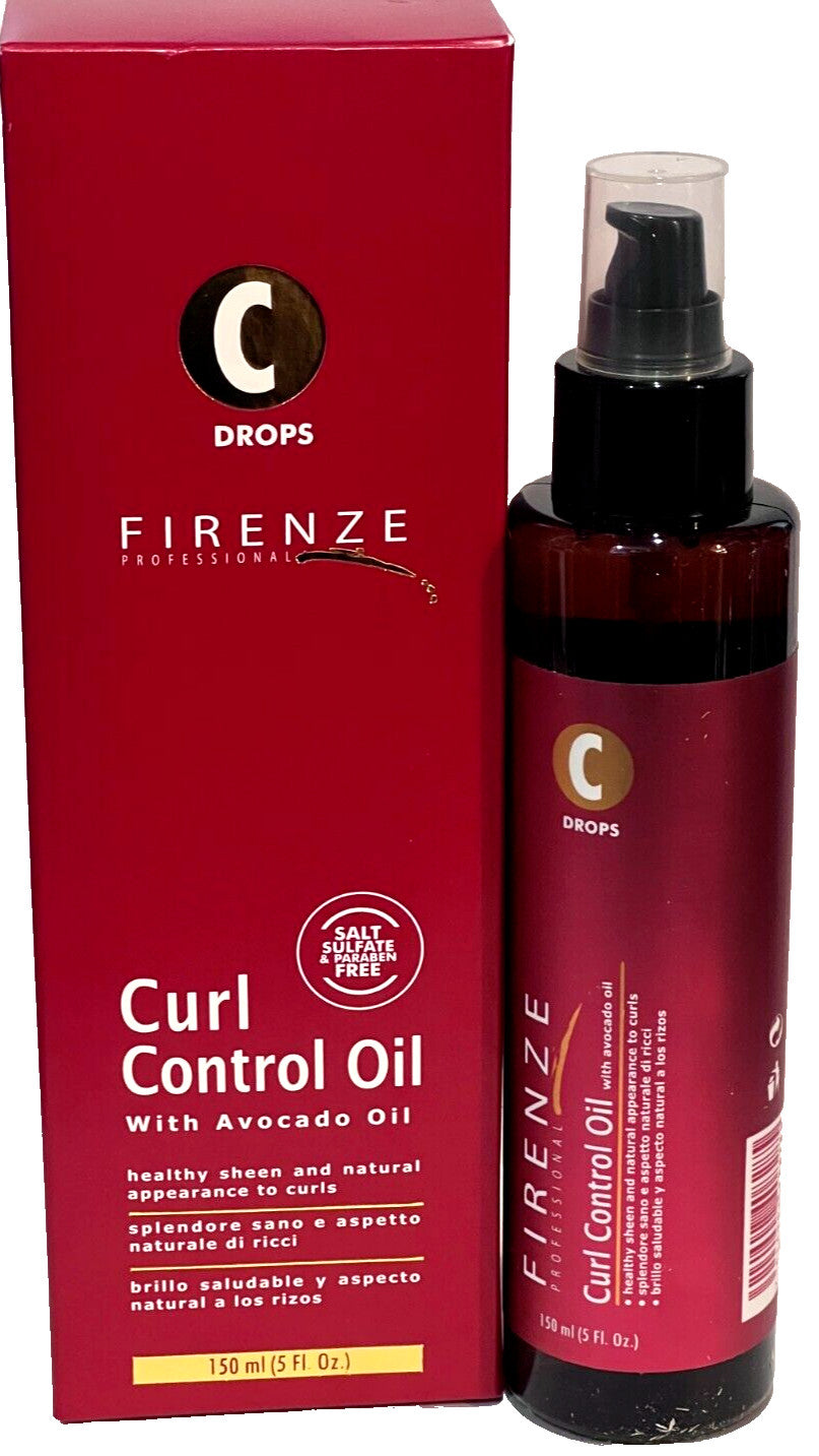 Curl Control Oil with Avocado Oil for Frizz & Shine - Firenze