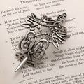 Norse Knot Silver Hair Pin Viking Celtic Hair Accessory