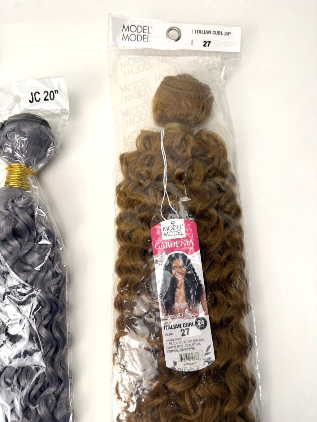 Multicolor Curly and Straight Synthetic Hair Bundles - 5 Pack