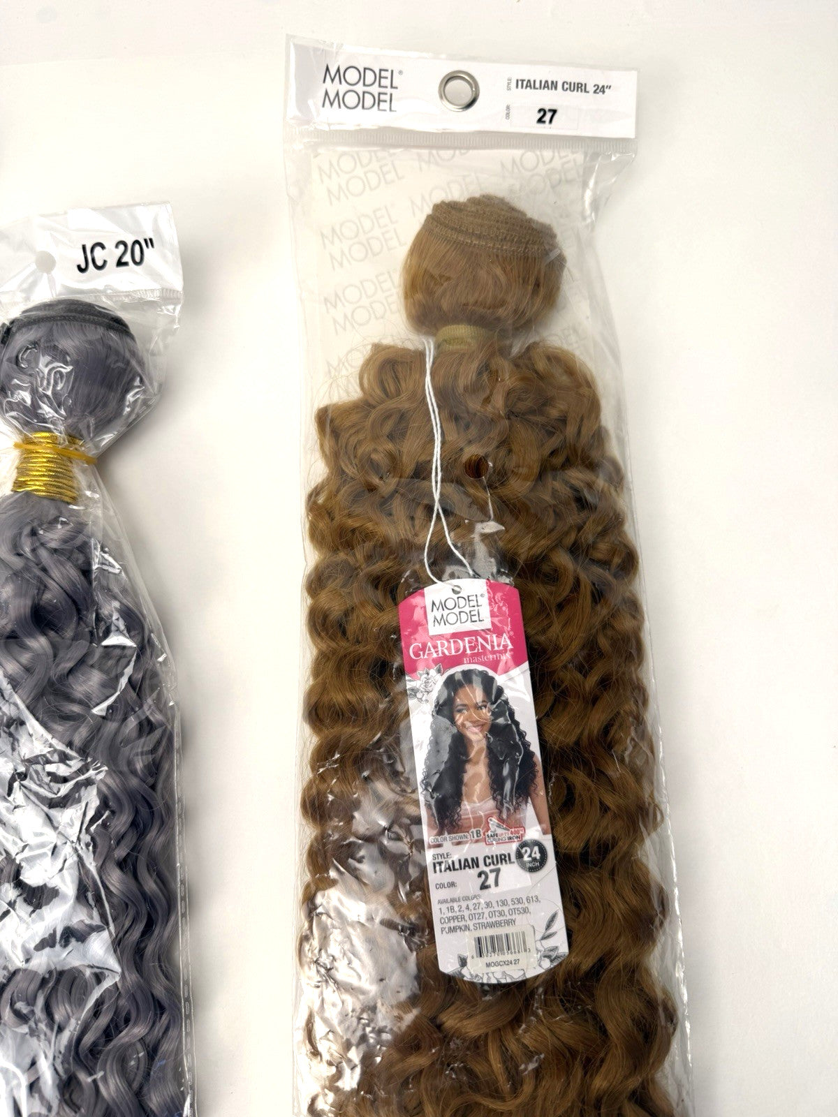 Multicolor Curly and Straight Synthetic Hair Bundles - 5 Pack