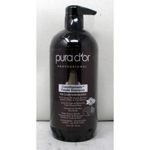 Purple Toning Shampoo for Blonde Silver Hair 24 OZ - Sulfate-Free
