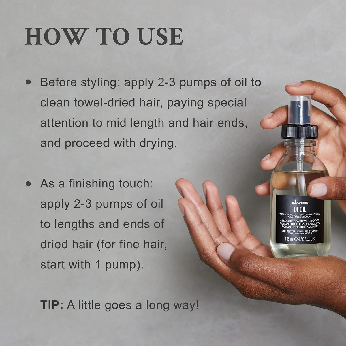 Weightless Hair Oil for All Hair Types - Shine & Frizz Control