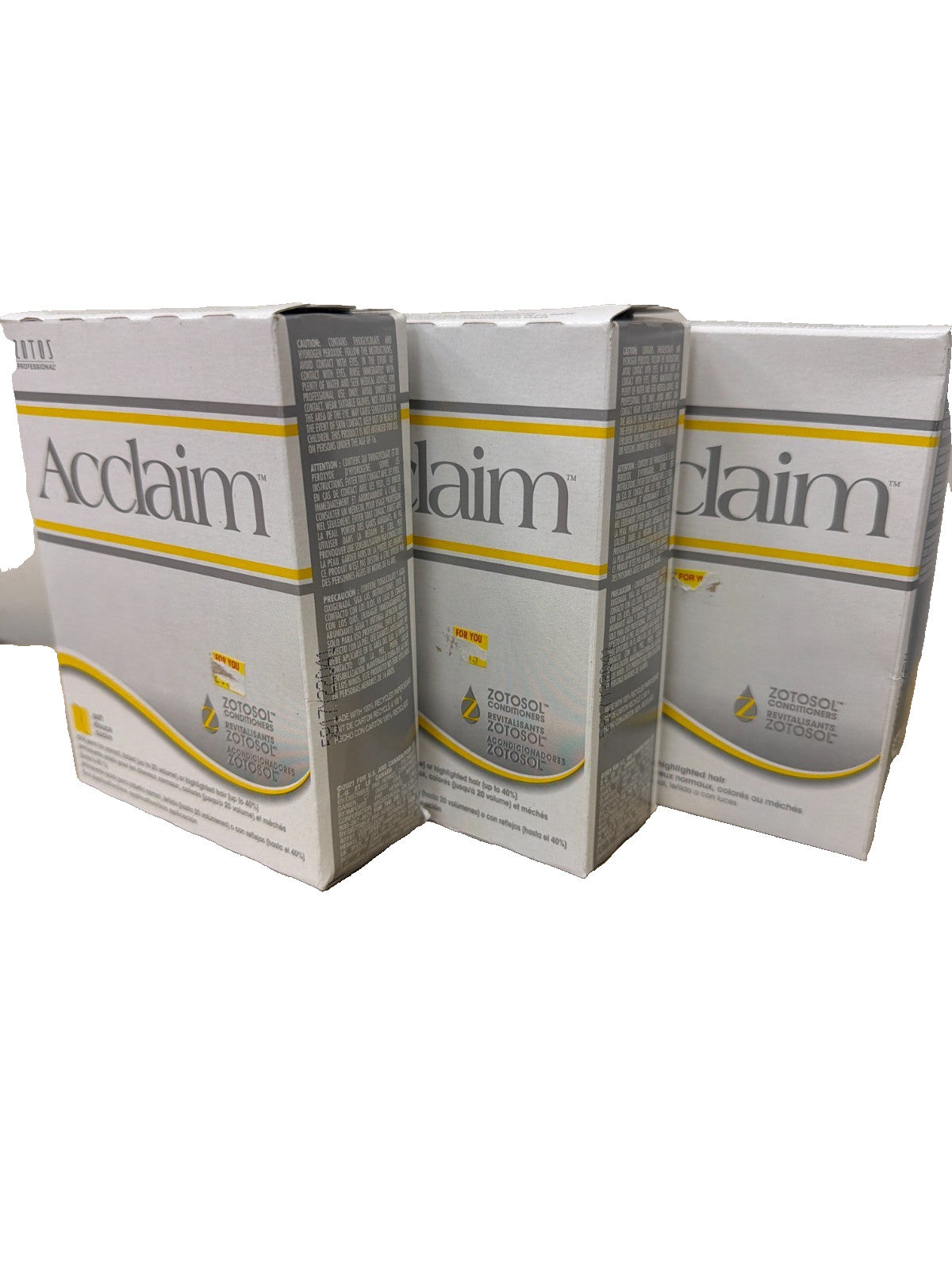 Zotos Acclaim Hair Perm Kit - 3-Pack Regular & Highlighted Curling Perms