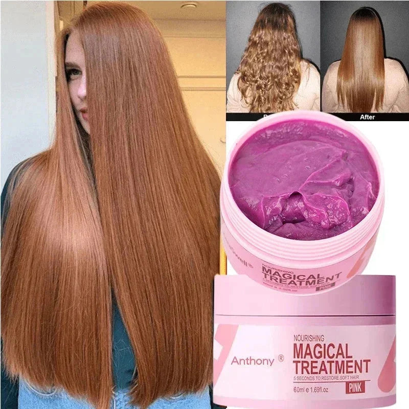 Keratin Hair Mask 5 Seconds Repair Damaged Frizzy Hair Deep Moisturizer