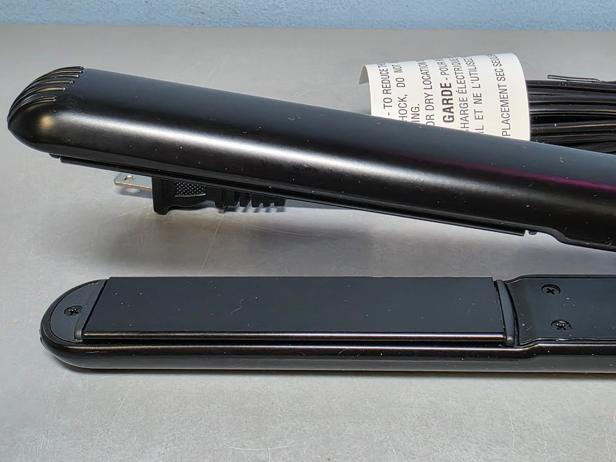 Ceramic Hair Straightener 1 Inch Flat Iron Black 450°F Max Temp