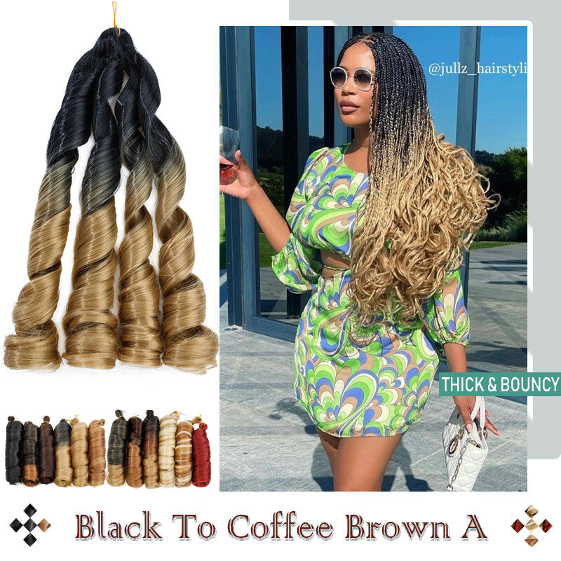 Loose Wave Braiding Hair Extensions Afro French Curls for Crochet & DIY Styles