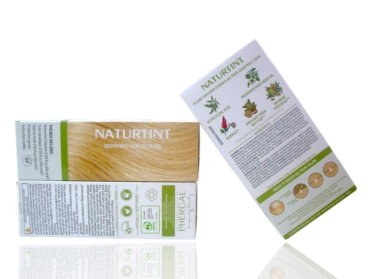 (3-Pack) Natural Hair Color Gel 10N Light Dawn Blonde No Ammonia - Permanent Hair Dye