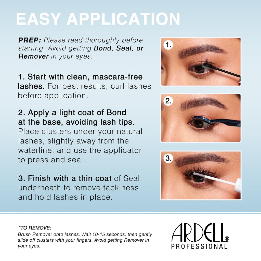Ardell Faux Mink Underlash Lash Clusters D Curl Black - Seamless Eyelash Extensions