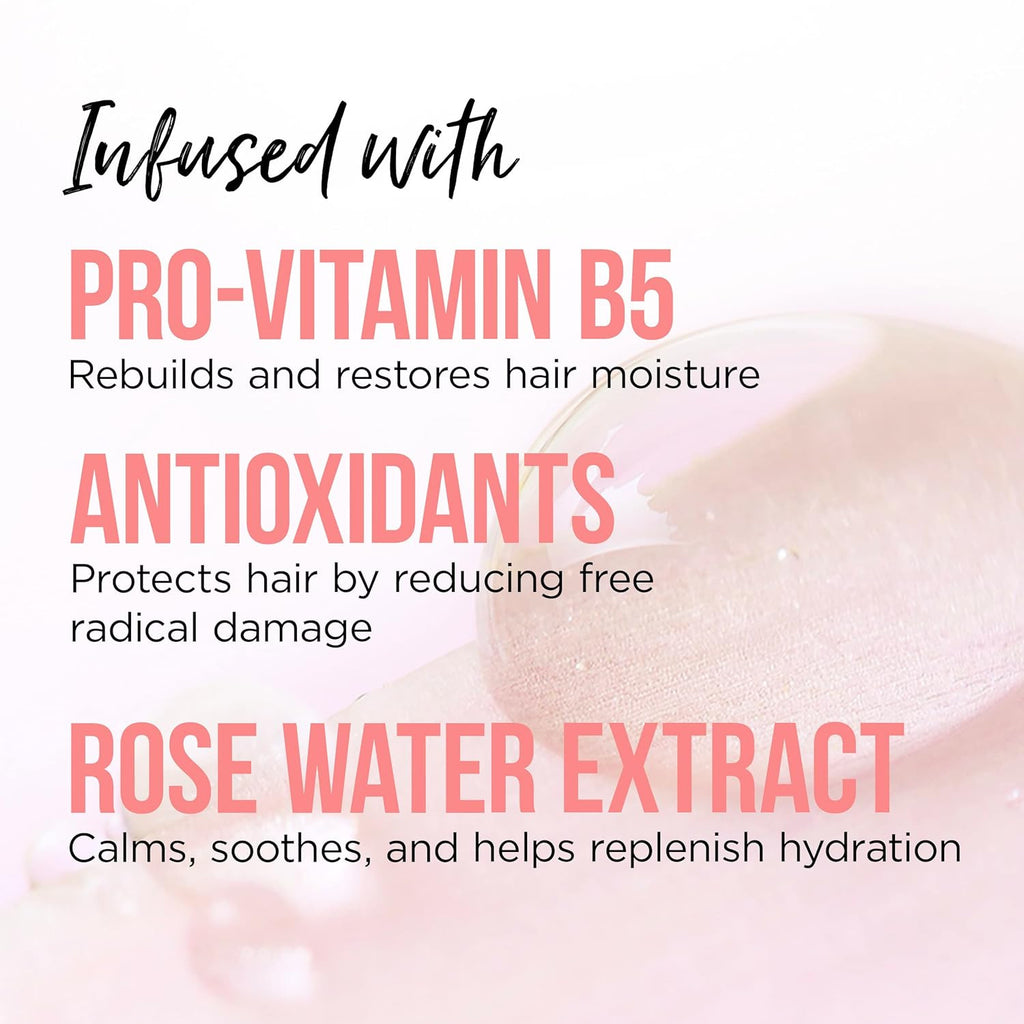 Sulfate-Free Rose Water Shampoo & Conditioner Set for All Hair Types - 17.9oz x2