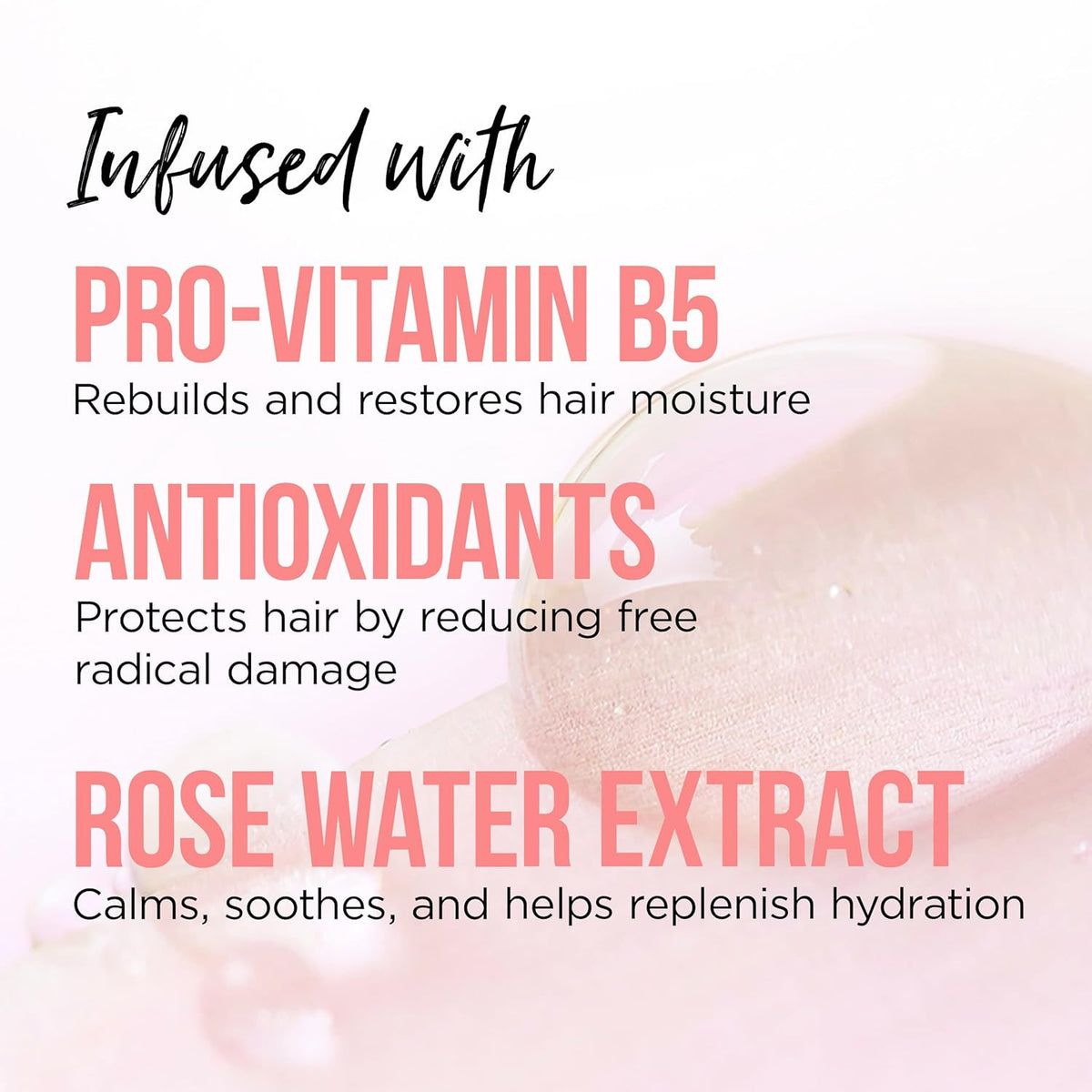Sulfate-Free Rose Water Shampoo & Conditioner Set for All Hair Types - 17.9oz x2