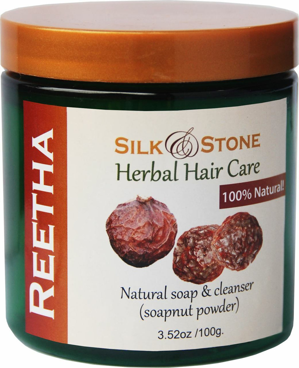 Natural Reetha (Soapnut) Powder for Hair & Skin Care - 200g, 100g, 500g Options