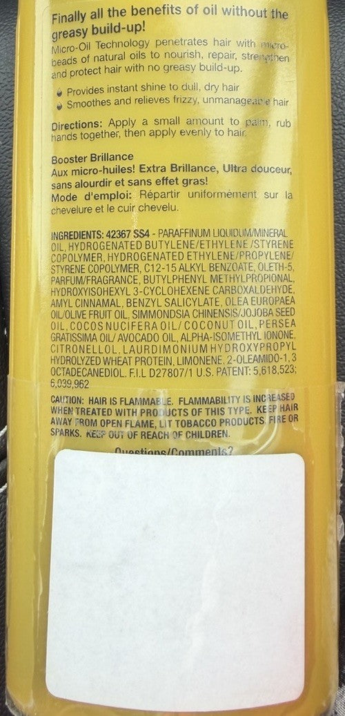 SoftSheen Carson Optimum Oil Therapy Shine Booster 3.4 oz - Hair Care Treatment