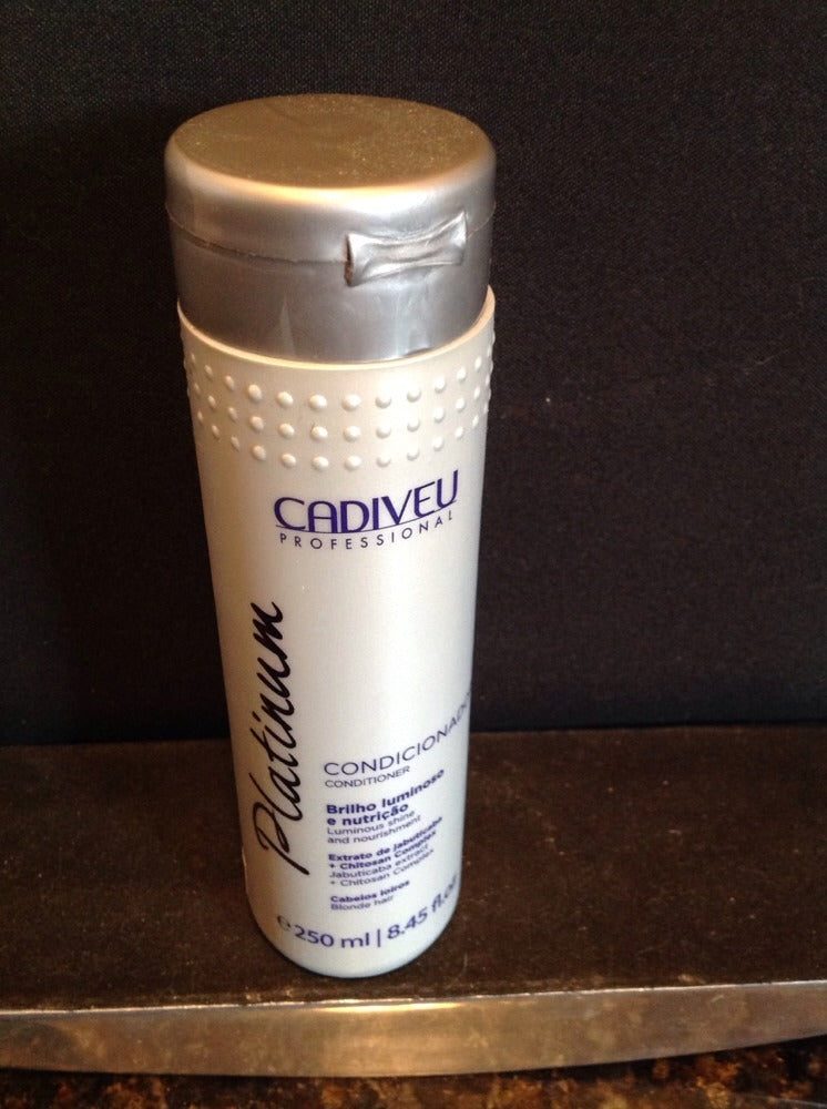 Cadiveu Platinum Conditioner for Blonde Hair 250ml - Nourishing & Tone Neutralizing