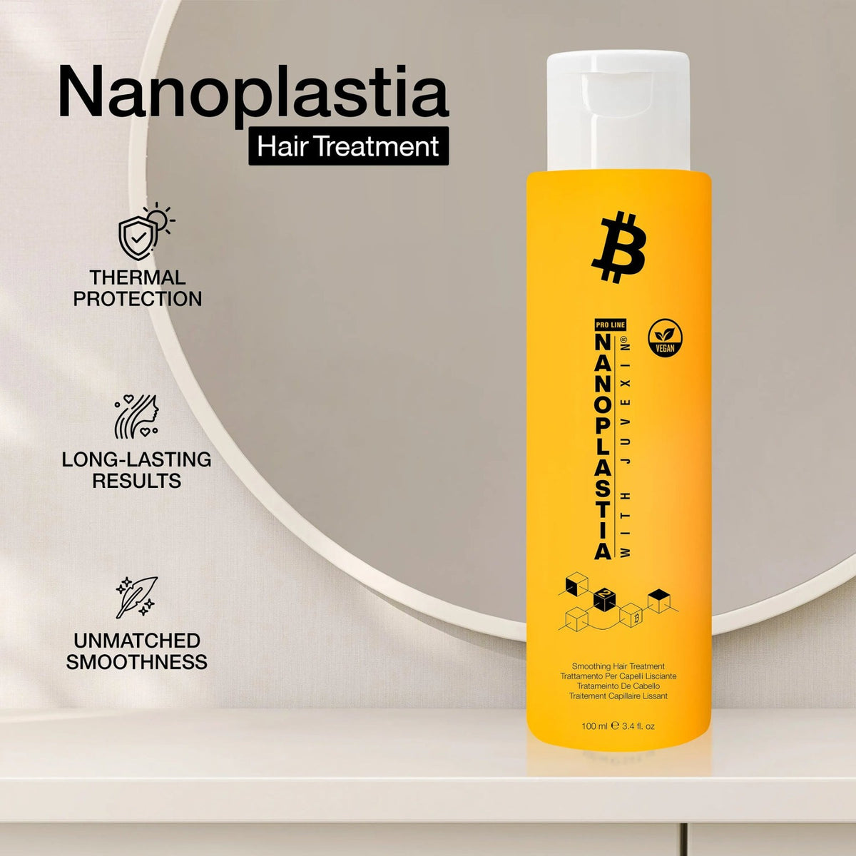 Nanoplastia Hair Treatment for Smoothing & Frizz Control - Professional Care
