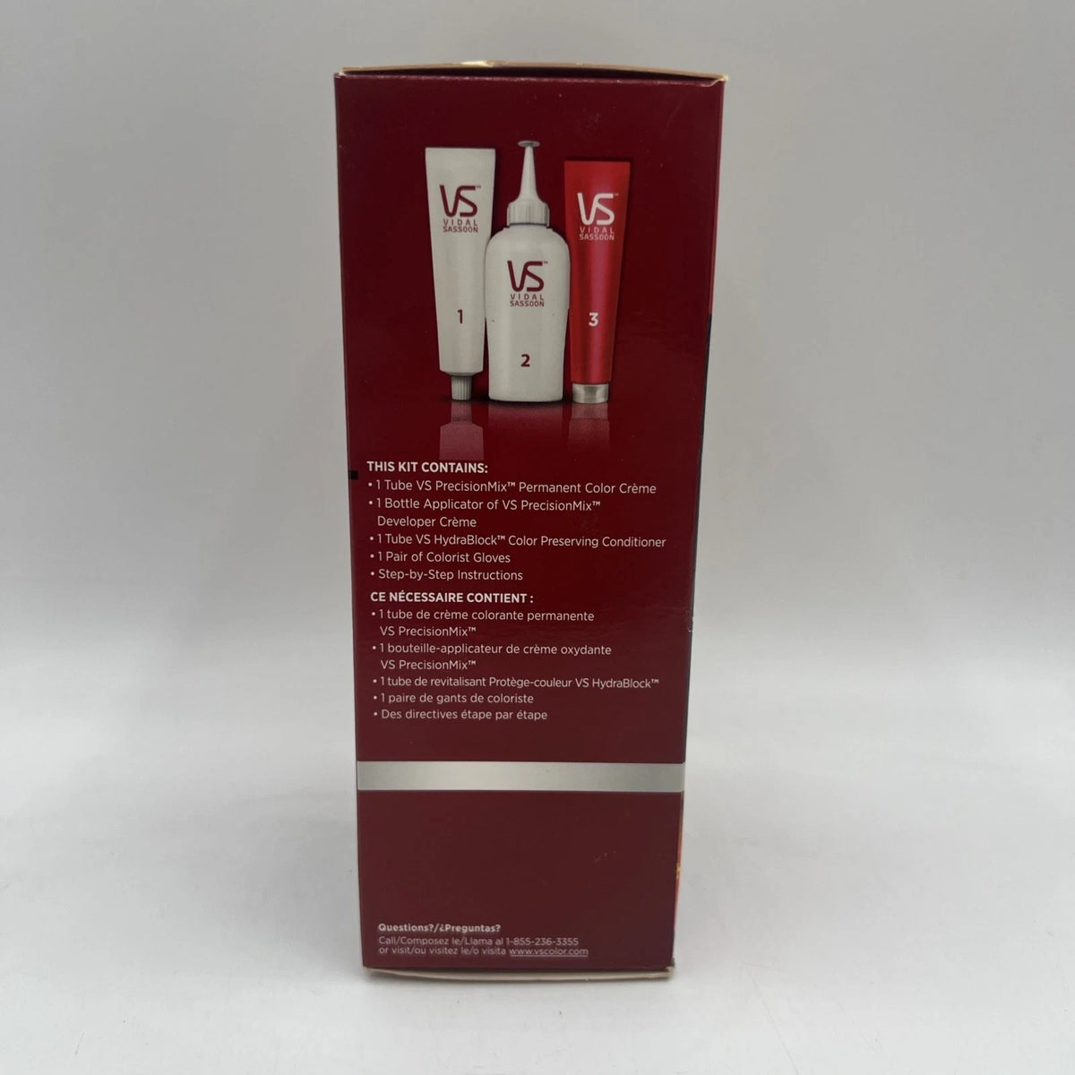 Vidal Sassoon Hair Color 5VR 2 Pack - Permanent Hair Dye for Bold Shades