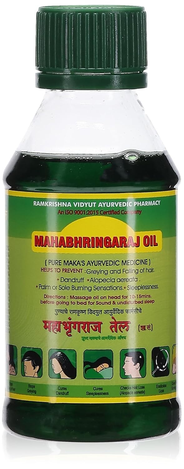 100ml Unscented MahaBhringaraj Hair Oil for Hair Growth & Sleep Support