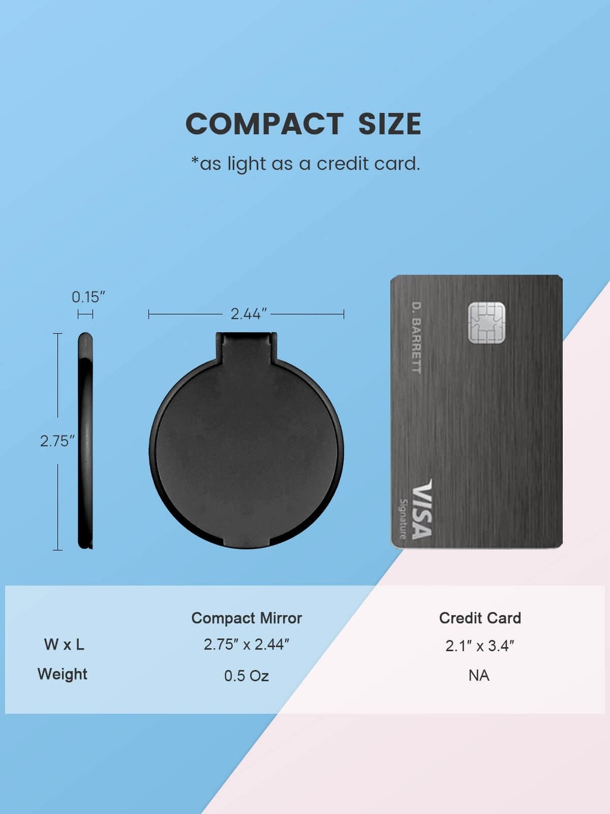 12 Pack Compact Round Makeup Mirrors for Purse - Bulk Bulk Set of 12