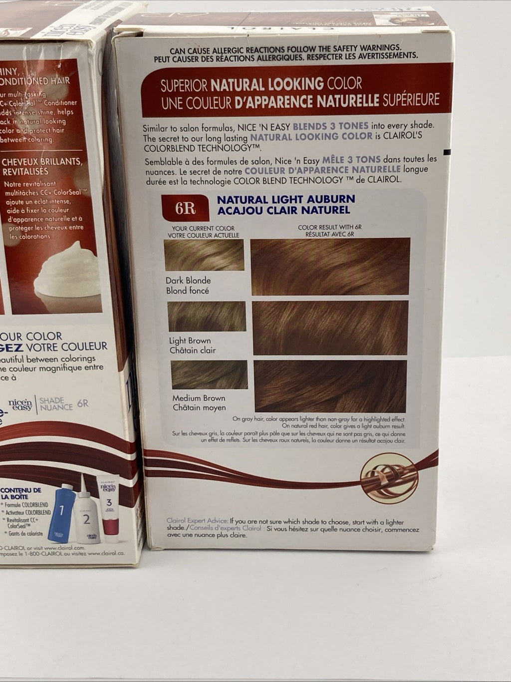 Clairol Born Red 6R/110 Natural Light Auburn Hair Dye - 2 Boxes