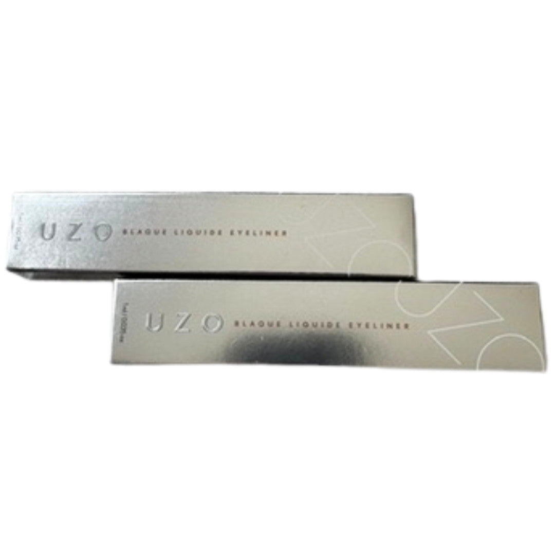UZO Blaque Liquid Eyeliner Waterproof Satin Black 0.35 oz x2