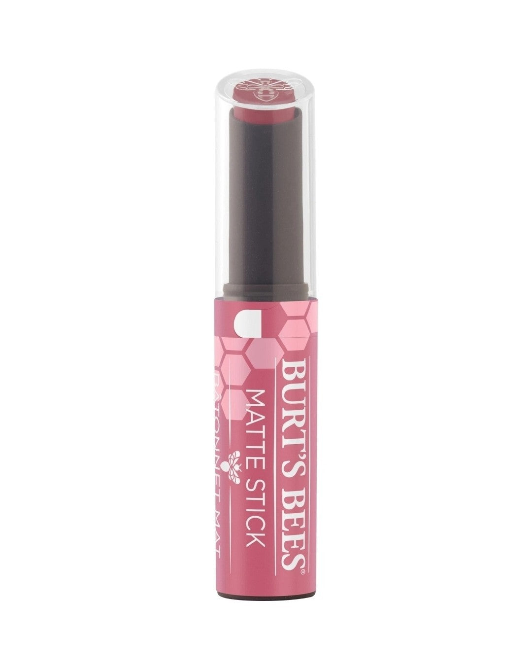 Burt's Bees Matte Lipstick Stick Rhubarb Rapids 100% Natural, Sealed