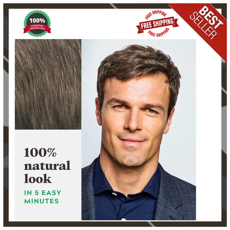 Men's Hair Color Shampoo-In Medium Brown H-35 3 Pack