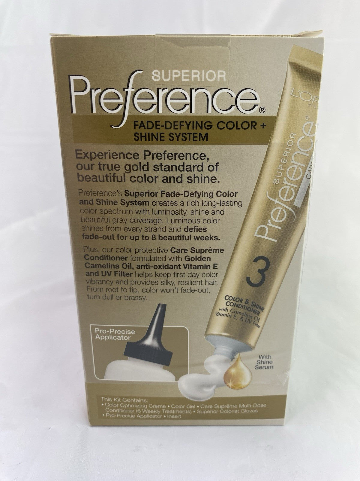 L'Oreal Paris Fade-Defying Shine Hair Dye 70P Dark Permanent Color Set